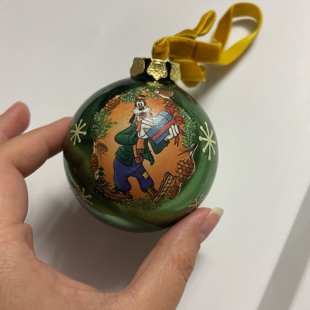 Disney Green and Yellow Goofy Holiday Ornament